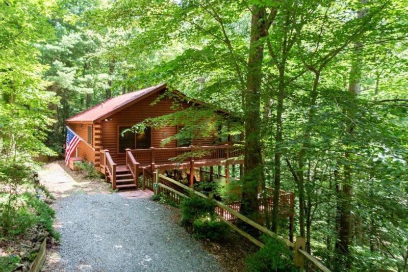 הוילה בלו רידג' Mountain Spirit Cabin - Fireplace And Hot Tub מראה חיצוני תמונה